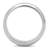 High polished (no plating) Stainless Steel Ring with Epoxy  in Jet