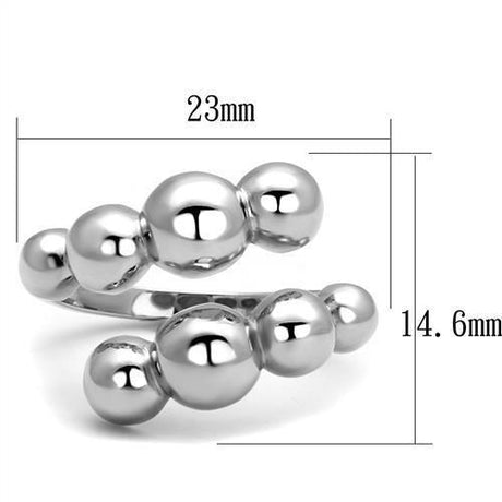 High polished (no plating) Stainless Steel Ring with No Stone
