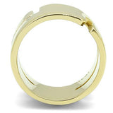 IP Gold(Ion Plating) Stainless Steel Ring with No Stone