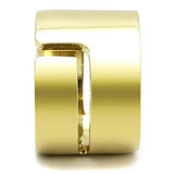 IP Gold(Ion Plating) Stainless Steel Ring with No Stone