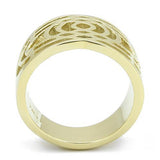 IP Gold(Ion Plating) Stainless Steel Ring with No Stone