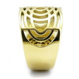 IP Gold(Ion Plating) Stainless Steel Ring with No Stone