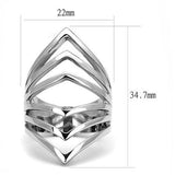 High polished (no plating) Stainless Steel Ring with No Stone