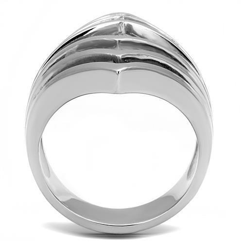 High polished (no plating) Stainless Steel Ring with No Stone