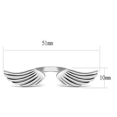 High polished (no plating) Stainless Steel Ring with No Stone