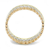 IP Gold & IP Rose Gold (Ion Plating) Stainless Steel Ring with No Stone
