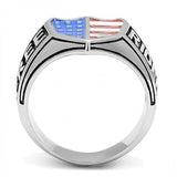 High polished (no plating) Stainless Steel Ring with Epoxy  in Multi Color