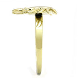 IP Gold(Ion Plating) Stainless Steel Ring with No Stone
