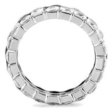 Two-Tone IP Black (Ion Plating) Stainless Steel Ring with AAA Grade CZ  in Black Diamond