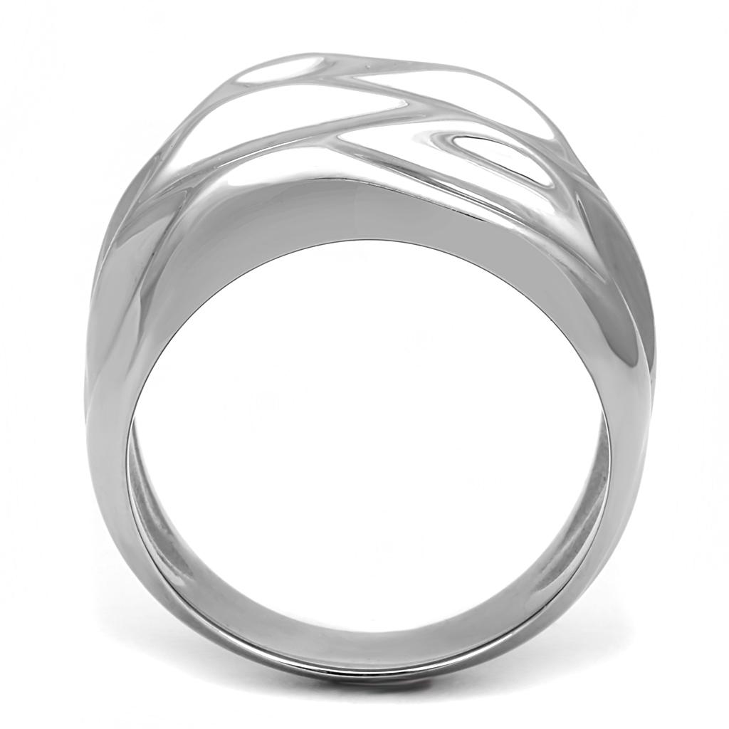 High polished (no plating) Stainless Steel Ring with No Stone