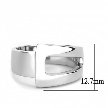 High polished (no plating) Stainless Steel Ring with No Stone
