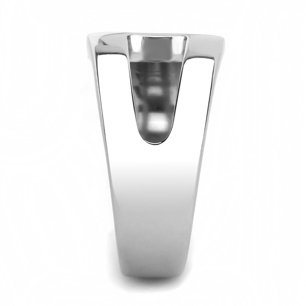 High polished (no plating) Stainless Steel Ring with No Stone