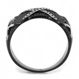 IP Black(Ion Plating) Stainless Steel Ring with No Stone