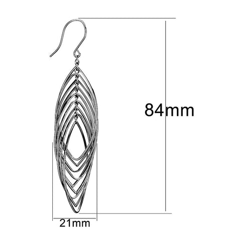 High polished (no plating) Stainless Steel Earrings with No Stone