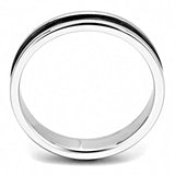 Two-Tone IP Black (Ion Plating) Stainless Steel Ring with No Stone
