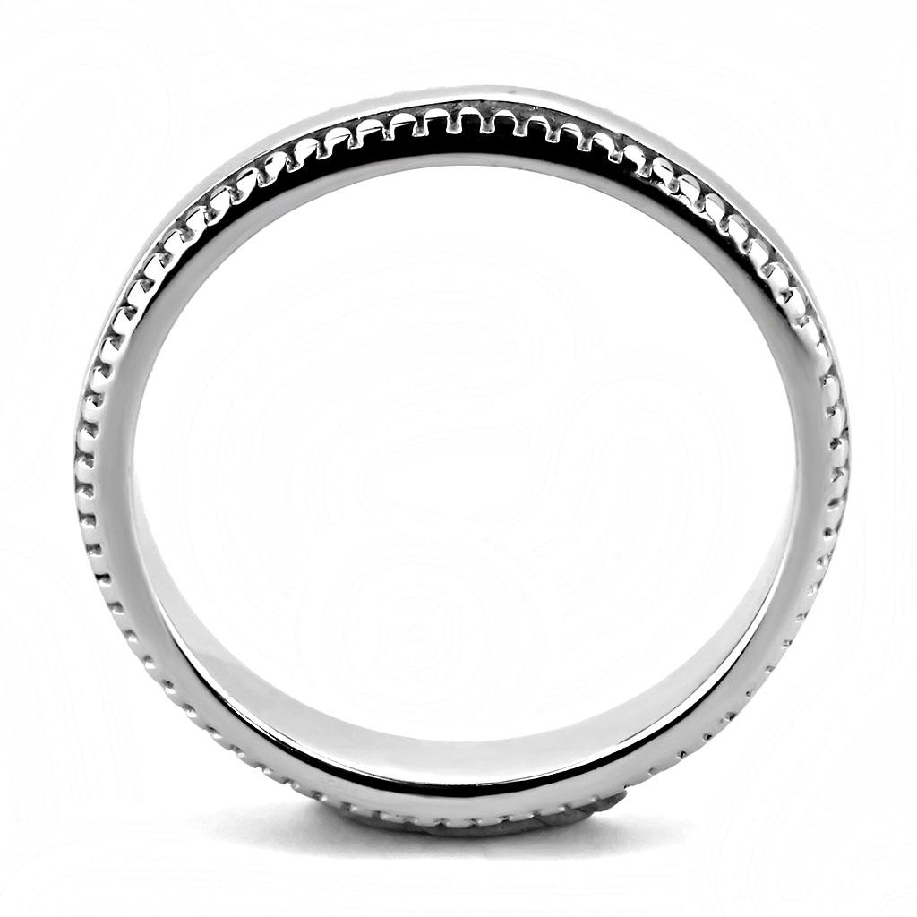 High polished (no plating) Stainless Steel Ring with No Stone