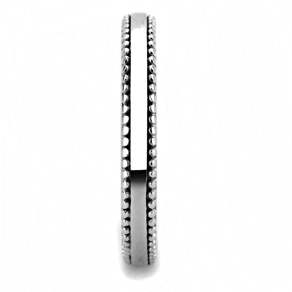 High polished (no plating) Stainless Steel Ring with No Stone