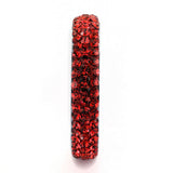 High polished (no plating) Stainless Steel Ring with Top Grade Crystal  in Siam
