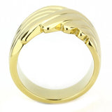 IP Gold(Ion Plating) Stainless Steel Ring with No Stone