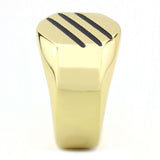 IP Gold(Ion Plating) Stainless Steel Ring with No Stone
