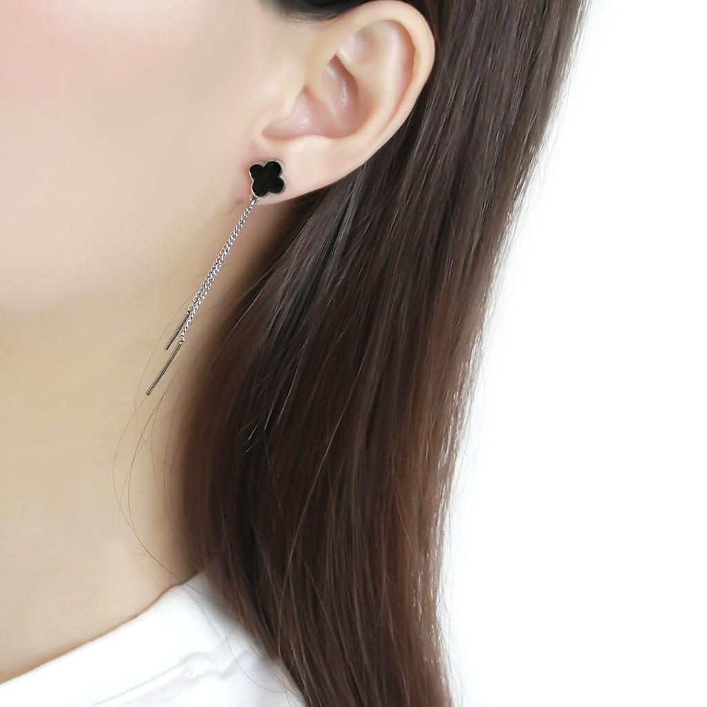 No Plating Stainless Steel Earrings with No Stone