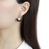 No Plating Stainless Steel Earrings with Synthetic Pearl in White