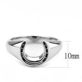 High polished (no plating) Stainless Steel Ring with No Stone