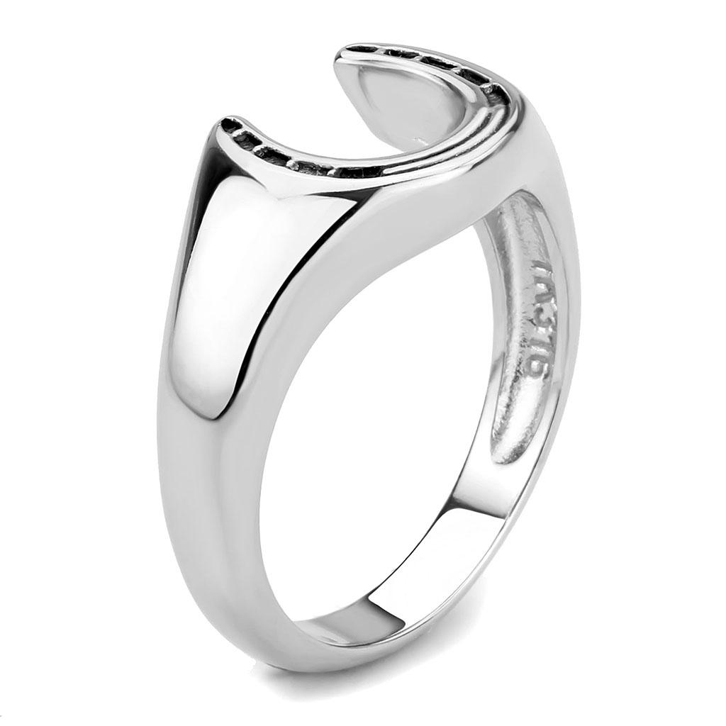 High polished (no plating) Stainless Steel Ring with No Stone