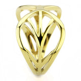 IP Gold(Ion Plating) Stainless Steel Ring with No Stone