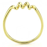 IP Gold(Ion Plating) Stainless Steel Ring with No Stone