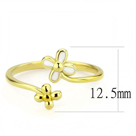 IP Gold(Ion Plating) Stainless Steel Ring with No Stone