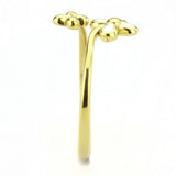 IP Gold(Ion Plating) Stainless Steel Ring with No Stone