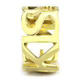 IP Gold(Ion Plating) Stainless Steel Ring with No Stone