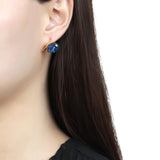IP Gold(Ion Plating) Stainless Steel Earrings with Top Grade Crystal  in Montana