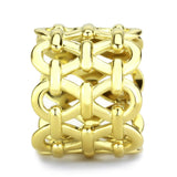 IP Gold(Ion Plating) Stainless Steel Ring with No Stone