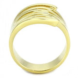 IP Gold(Ion Plating) Stainless Steel Ring with No Stone