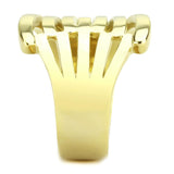 IP Gold(Ion Plating) Stainless Steel Ring with No Stone