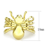 IP Gold(Ion Plating) Stainless Steel Ring with No Stone