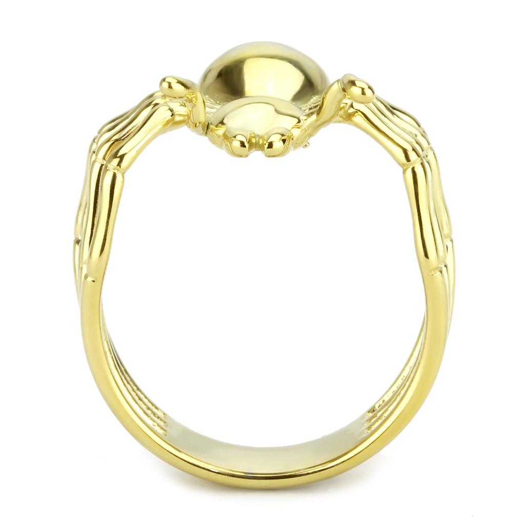 IP Gold(Ion Plating) Stainless Steel Ring with No Stone