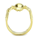 IP Gold(Ion Plating) Stainless Steel Ring with No Stone