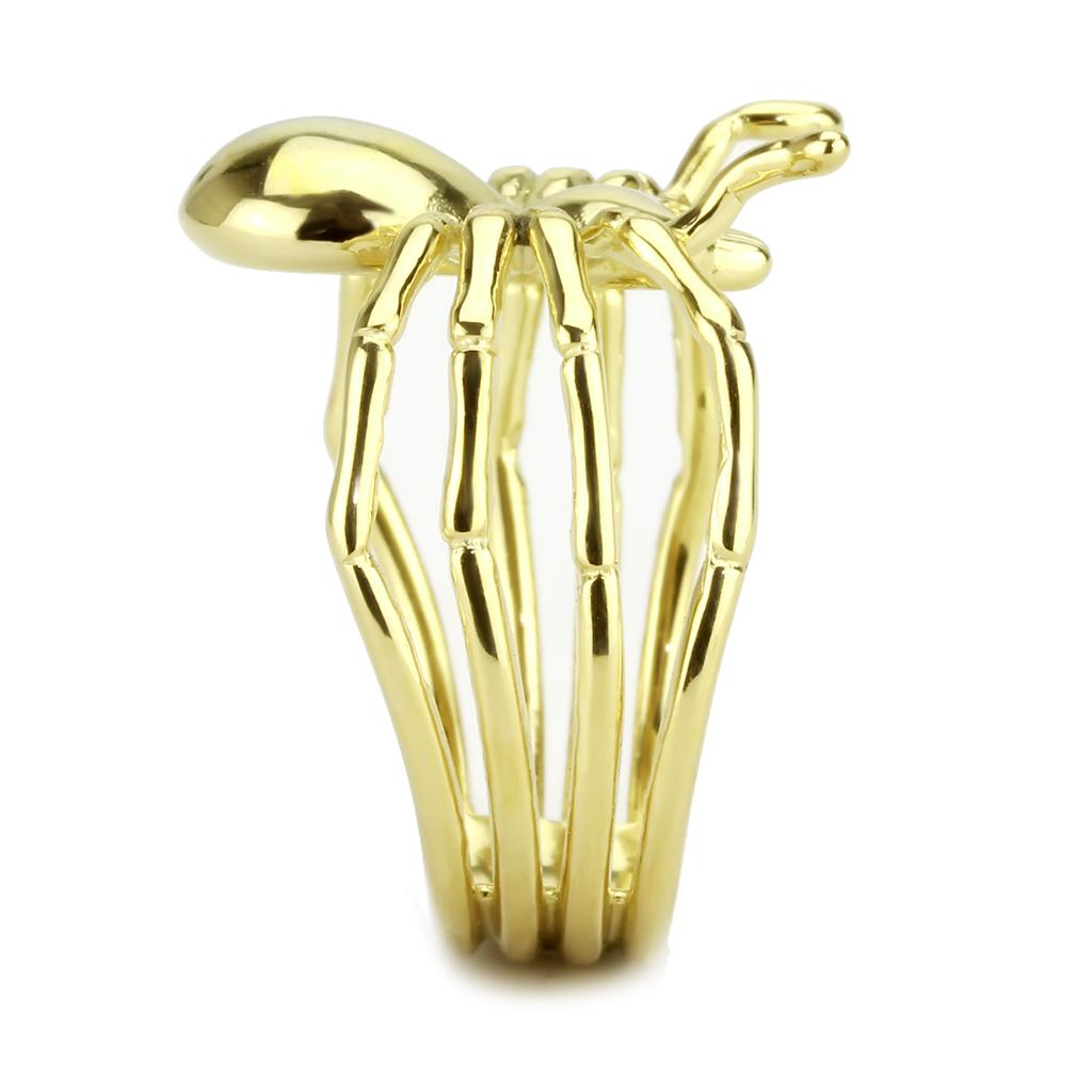 IP Gold(Ion Plating) Stainless Steel Ring with No Stone