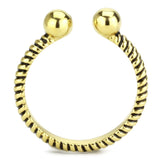 IP Gold(Ion Plating) Stainless Steel Ring with No Stone