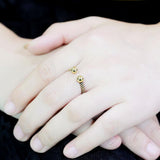 IP Gold(Ion Plating) Stainless Steel Ring with No Stone