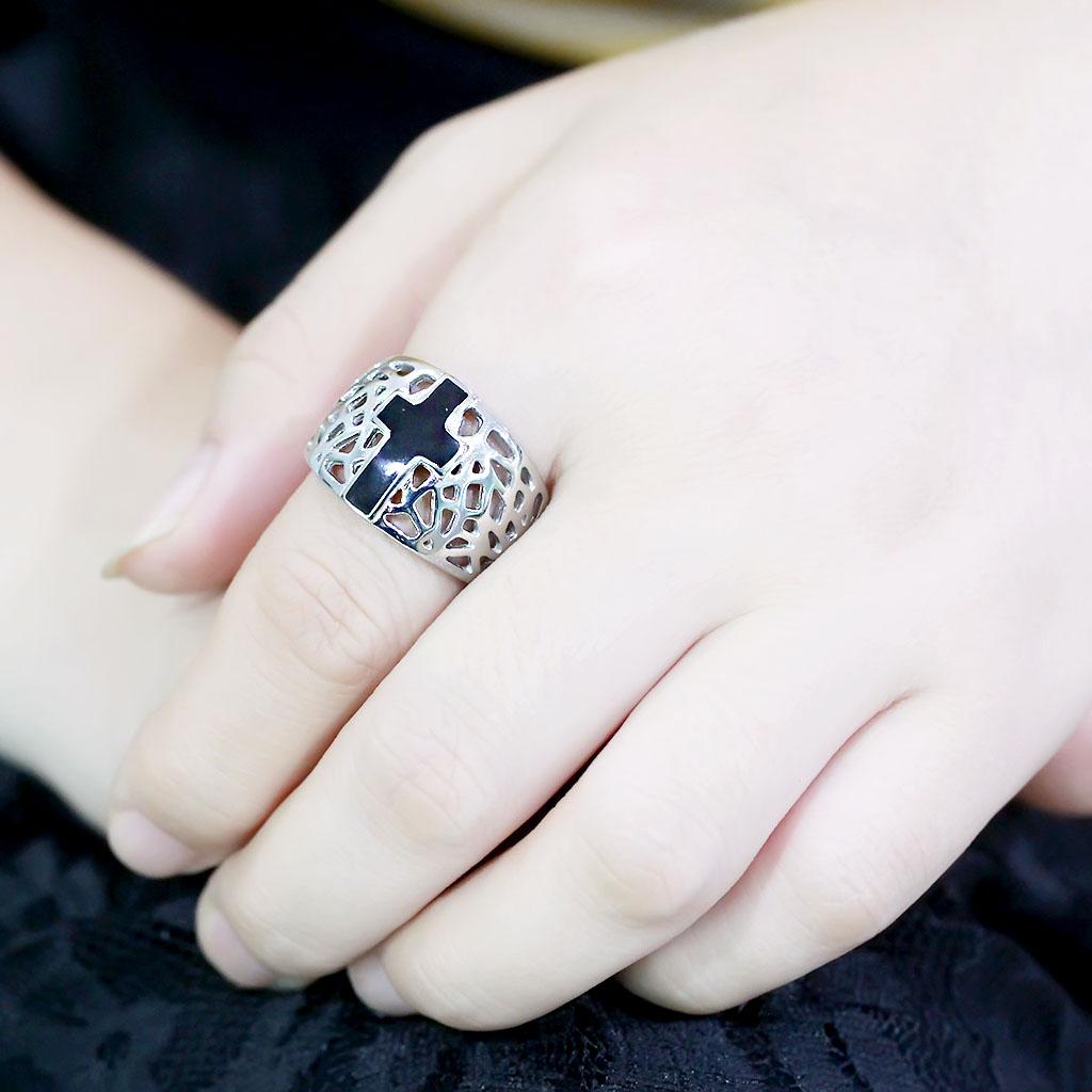 High polished (no plating) Stainless Steel Ring with No Stone