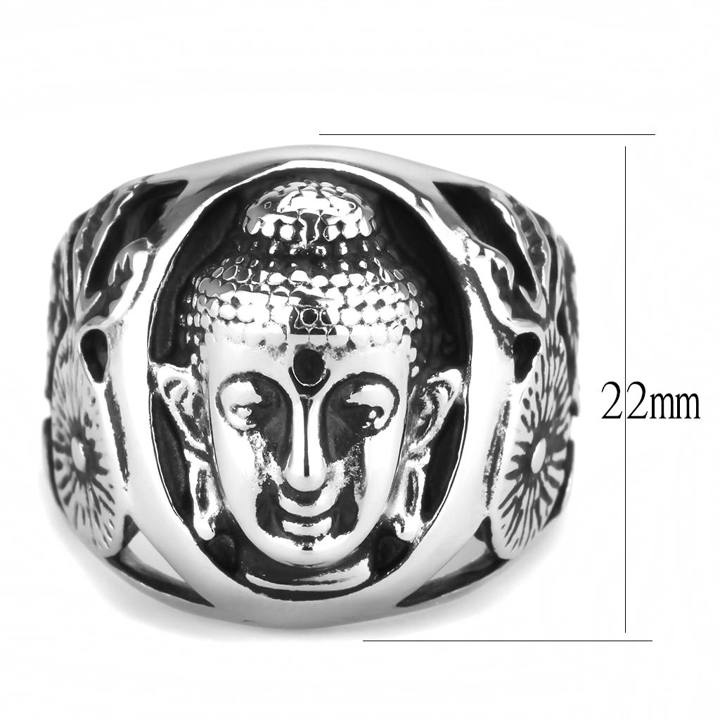 High polished (no plating) Stainless Steel Ring with No Stone