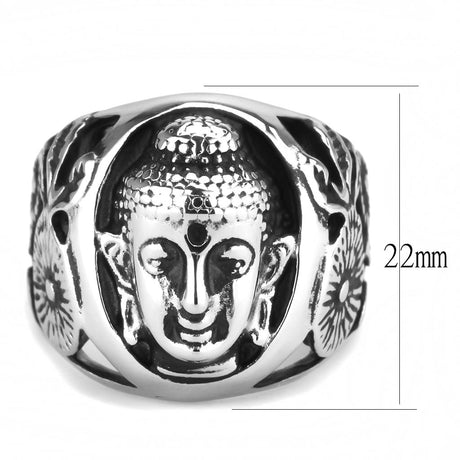 High polished (no plating) Stainless Steel Ring with No Stone
