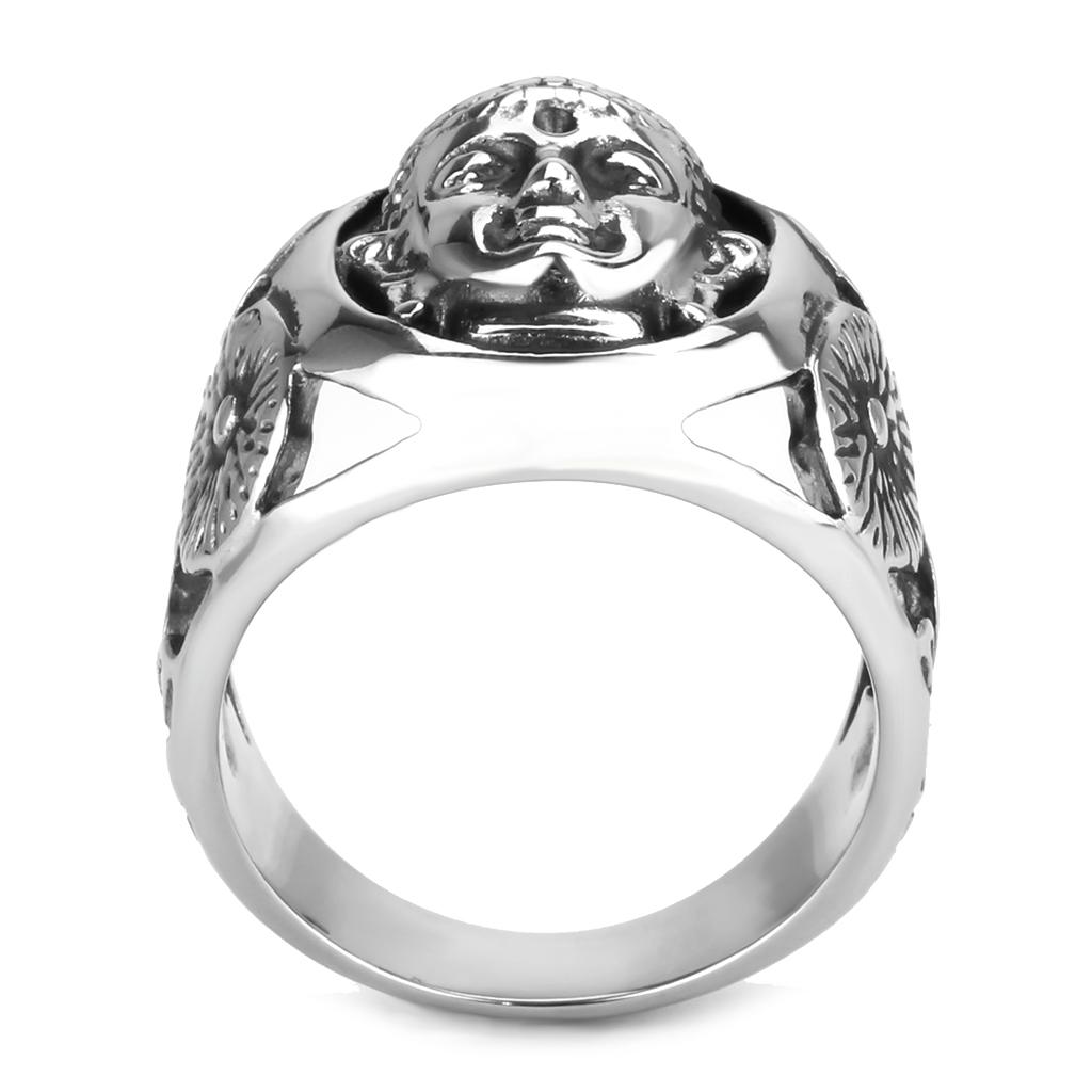 High polished (no plating) Stainless Steel Ring with No Stone