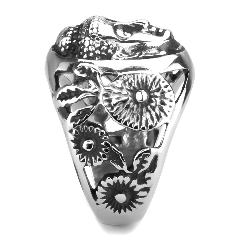 High polished (no plating) Stainless Steel Ring with No Stone