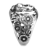 High polished (no plating) Stainless Steel Ring with No Stone