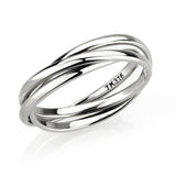 High polished Stainless Steel Interlocking Ring